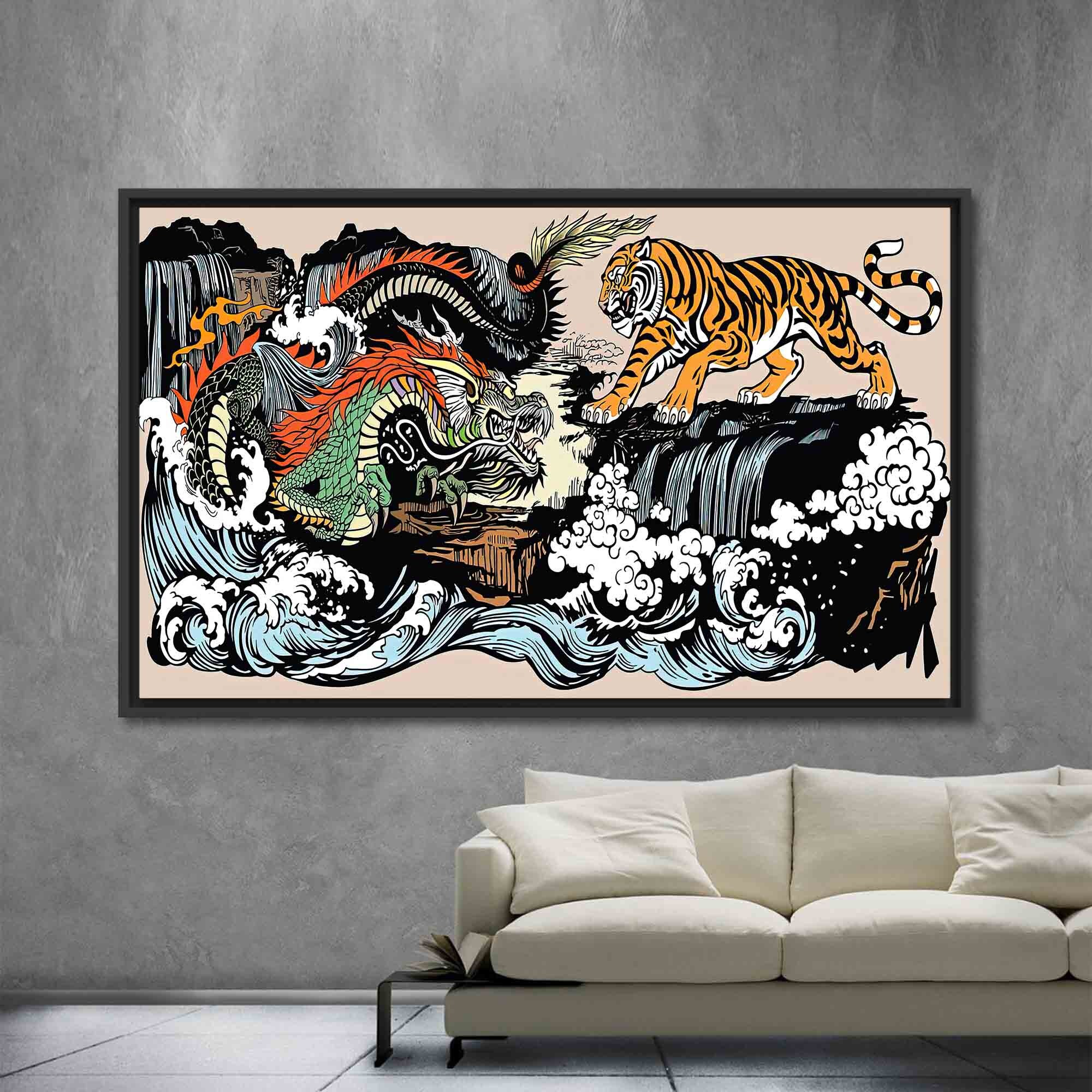 Utagawa Kuniyoshi Poster Japanese Canvas Yin Yang Art - Etsy