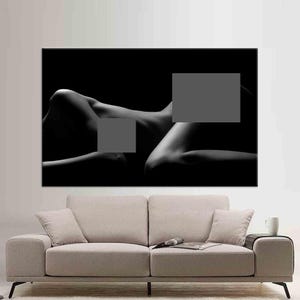 Sexy Girl Canvas Art, Bedroom Canvas, Sensual Woman Artwork, Sensual Photo Art Canvas, Naked Woman Canvas Art, Sensual Canvas Art,Mature Art