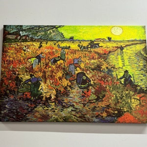 The Red Vineyard 1888, The Red Vineyard Canvas, Reproduction Art Canvas, Van Gogh Wall Art, Oil Painting Print,