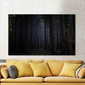 Forest Landscape, Forest Landscape Wall Decor, Nature Landscape Poster, Forest Canvas, View Wall Art, Landscape Artwork, Tree Canvas,