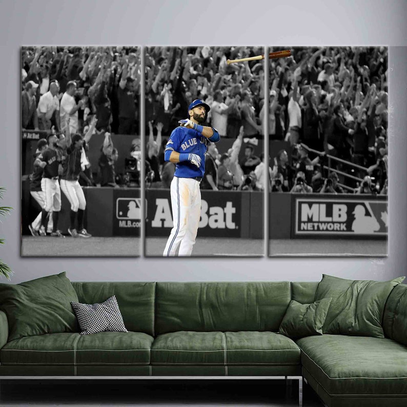 Jose Bautista, Famous Canvas Art, Motivation Wall Art, Motivational Canvas Art, Toronto Blue Jays Art, Baseball Wall Art, image 2