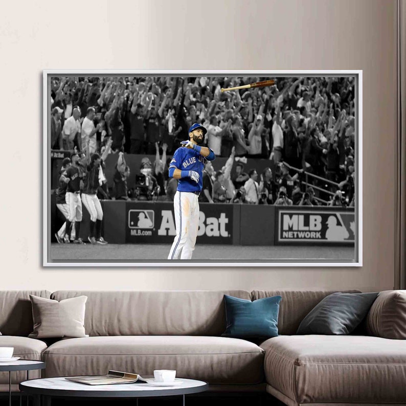 Jose Bautista, Famous Canvas Art, Motivation Wall Art, Motivational Canvas Art, Toronto Blue Jays Art, Baseball Wall Art, image 6