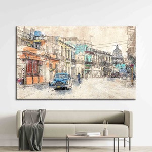 City Arhitecture Drawing Print, City Arhitecture Printed, City Landscape Printed, Abstract Landscape Printed, Street View Poster,