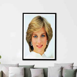 Princess Diana, Portre Artwork, Celebrity Canvas Art, Famous Quote Canvas Art, Princess Diana Wall Art, Famous Canvas, Woman Canvas,