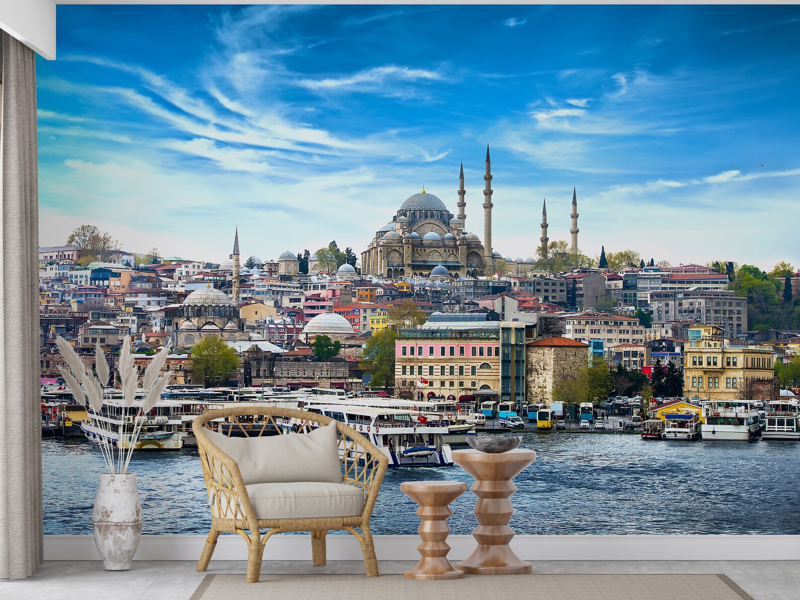 Modern Wall Paper, Paper Wall Art, Turkey Wall Paper, , Wall Paper Peel ...