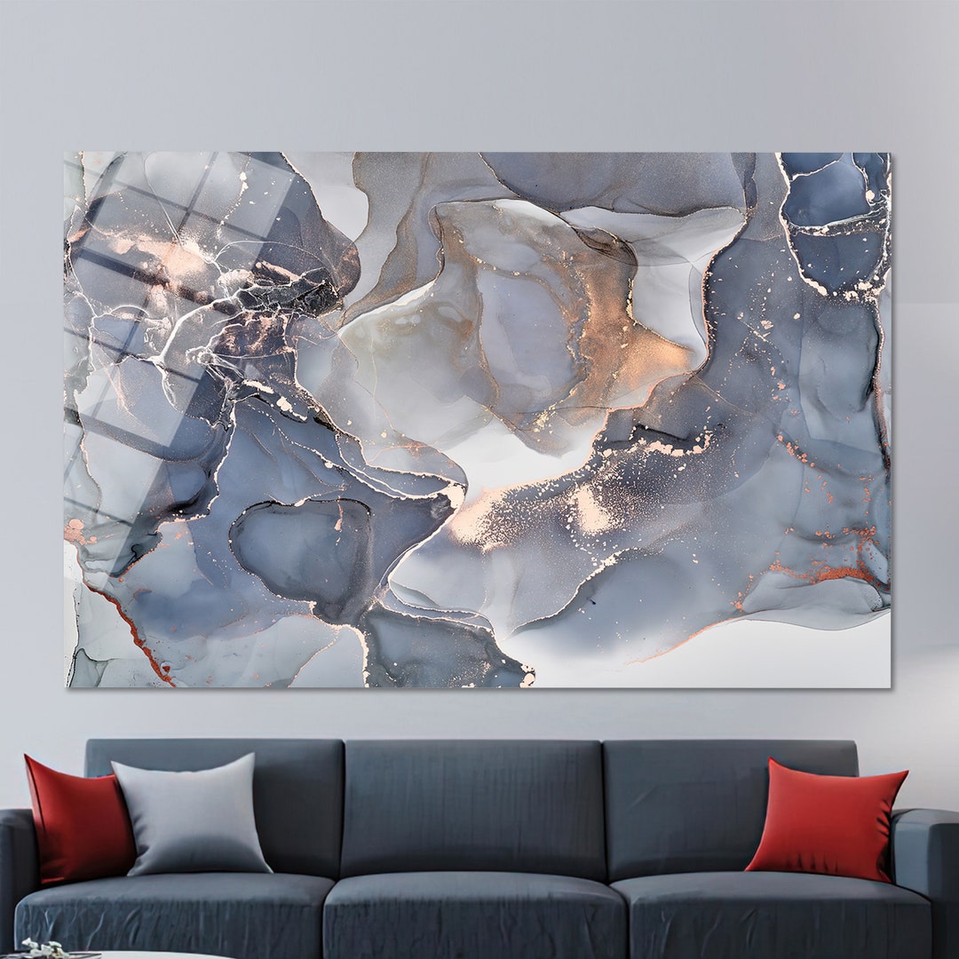 Marble Wall Decor,custom Glass Printing Wall Art,glass Art Wall Decor