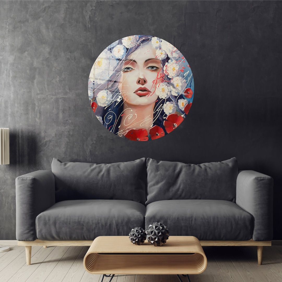 Venus Goddes Wall Decor,glass Wall Art Modern,oil Painting Print,glass