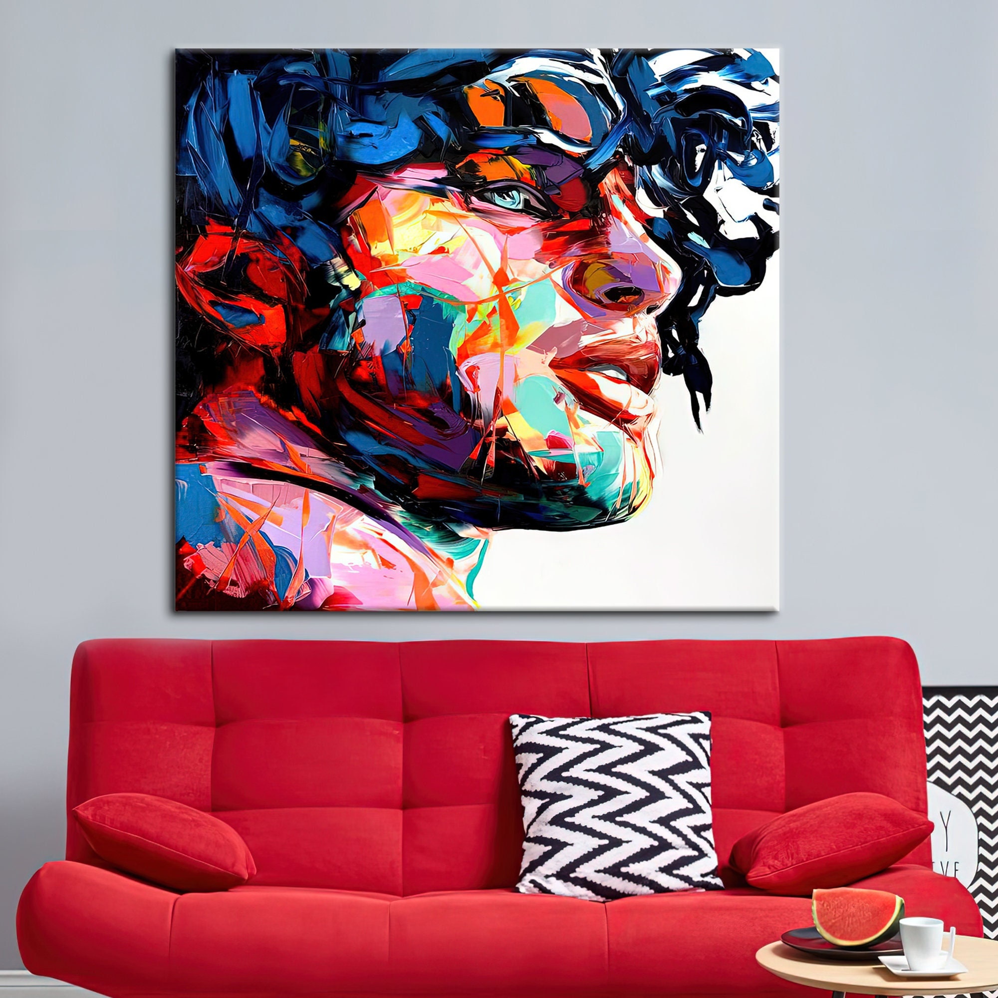 Man face Framed Art Print by MarkTheUser