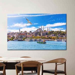 Türkei Landschaft Poster, Istanbul Poster, Istanbul Landschaft gedruckt, Landschaft gedruckt, Moschee Kunst, Türkei Kunstwerk, Ansicht Wandkunst,