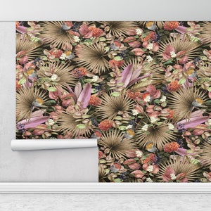 3d Wall Paper,Paper Wall Art ,Bright Wall Paper,Floral Wall Poster,Botanical Wall Poster,Botanical Plants Wall Art,Flower Wall Mural,