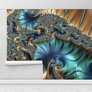 Abstract Fractal Wall Art, Custom Wall Paper, Abstract Pattern Wall Print, Fractal Digital Paper, Modern Wall Poster, Paper Cutting Art,