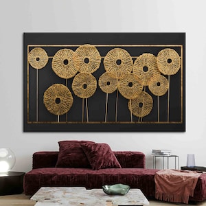 3d Metallic Effect Wall Art, Gold Art, 3d Effect Wall Art, Contemporary Canvas, Metallic Art, Trendy Poster, Abstract Printed,