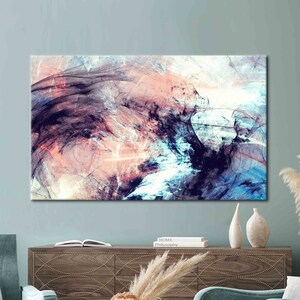Colorful Wall Decor, Contemporary Wall Decor, Black Art, Abstract Art, Modern Artwork, Luxury Printed,