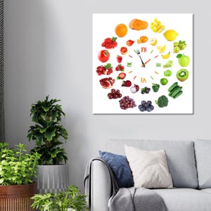 Kitchen Decor Art, Christmas Decor Art, Modern Art, Kitchen Canvas Gift, Colorful Poster, Vegetable Canvas Decor, Baby Gift Personalized,