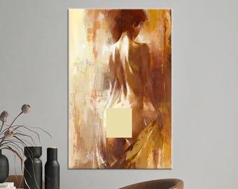 Decorazione per la casa su tela, stampa di un dipinto di una donna sexy, poster per la camera da letto, arazzo personalizzato, grande tela, poster di una donna sexy, opera d'arte matura