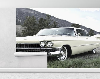 Retro Cars Wallpaper - Etsy Retro Cars Wallpaper - Etsy
