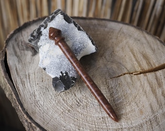 Hair Stick "Rust" Epoxy Resin Waterproof