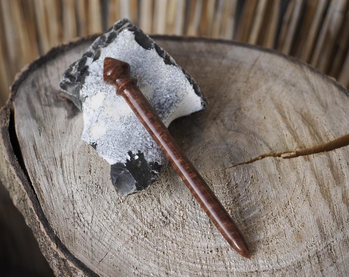 Hair Stick "Rust" Epoxy Resin Waterproof