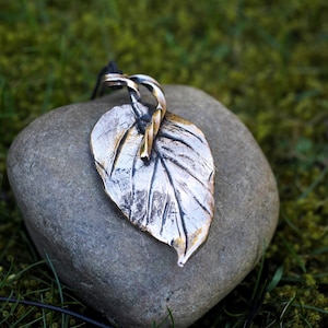 Forged Pendant Leaf Nature Witch