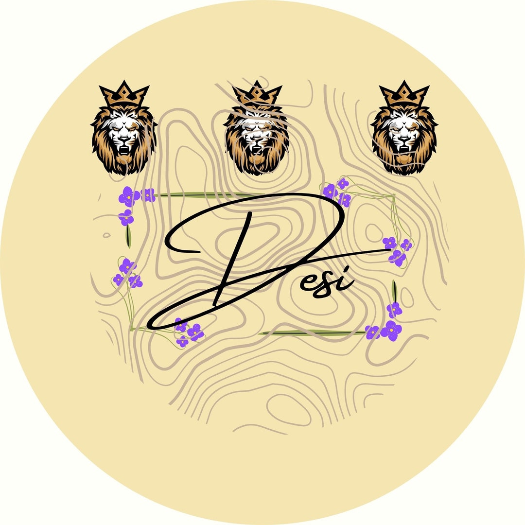 Desi Labels Circle Logo Stickers for Weddings Etsy