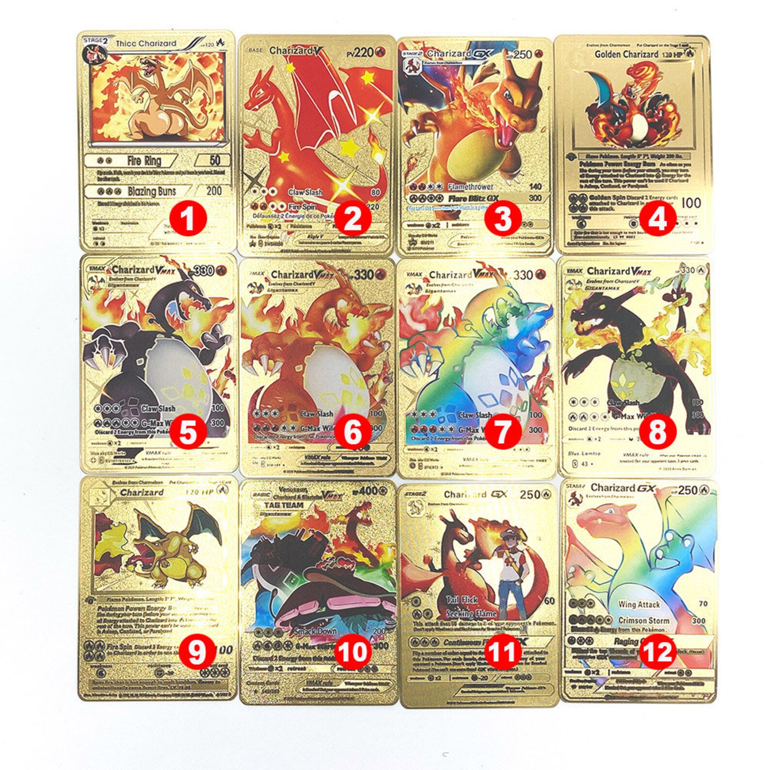 Custom Made Gold Metal Pokemon Card Omneon GX for Etsy