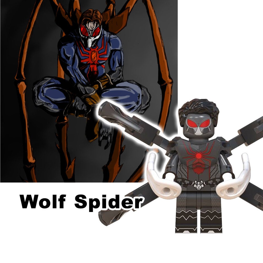 Wolf Spider Custom Made Minifigure Super Hero Custom Print - Etsy Canada Wolf Spider Custom Made Minifigure Super Hero Custom Print - Etsy Canada