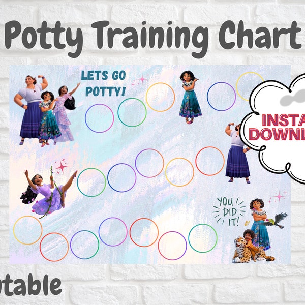 Encanto Potty Training Chart - PDF - Printable