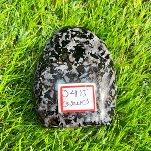 Indigo Gabbro Freeform: Root Chakra Crystal Healing (90 MM, 415Grams)
