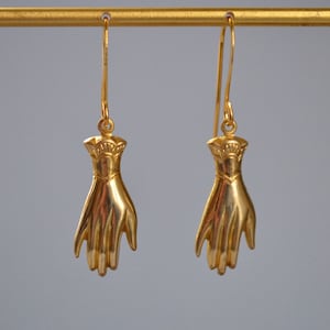 Vintage Style Victorian Earrings Hand 14k Gold Plated Earwire Dangle Earrings Gold Earrings Unique Gift
