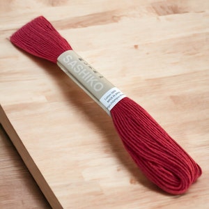 Sashiko Japanese embroidery thread Olympus 20m red