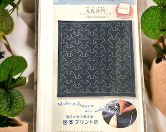 Kit completo de bordado japonés Sashiko Maru Bishamon