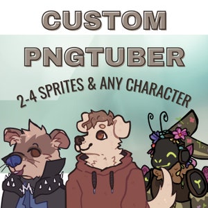 Custom human or furry character PNGtuber