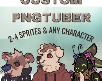 Custom human or furry character PNGtuber