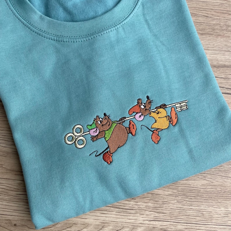 Gus and Jaq Embroidered Sweatshirt, Disney Cinderella Hoodie image 4