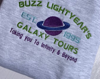 Buzz Lightyear Embroidered Sweatshirt: Galaxy Tour Hoodie