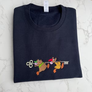 Gus and Jaq Embroidered Sweatshirt, Disney Cinderella Hoodie image 6