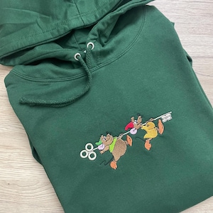 Gus and Jaq Embroidered Sweatshirt, Disney Cinderella Hoodie image 1