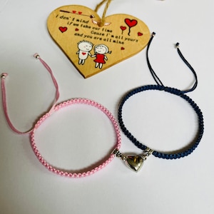 Couples magnetic bracelets / magnetic heart / gift / friendship bracelets / boyfriend / girlfriend