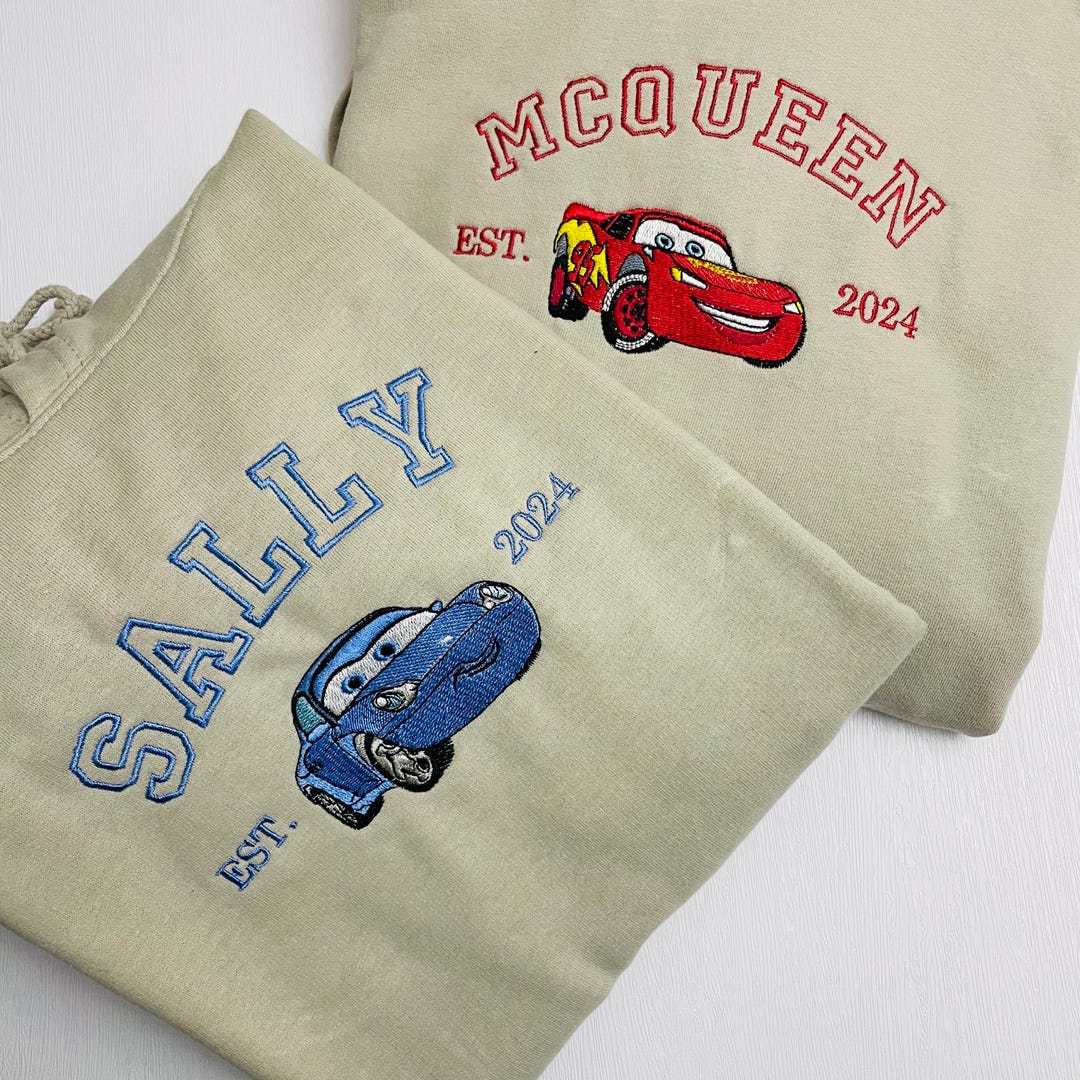 Felpa McQueen Cars Felpa Sally Felpa coppia Disney Maglione