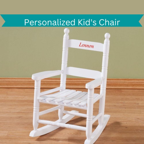 Personalized Kids Chairpersonalized Children Rocking Etsy