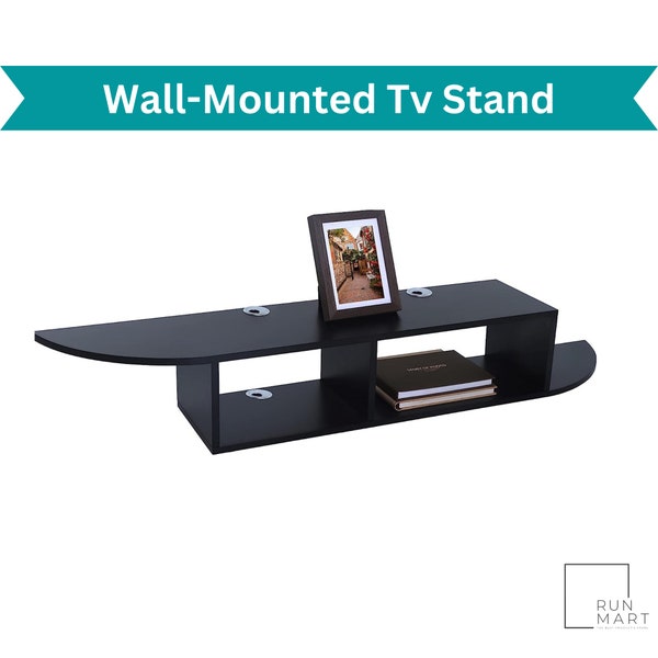 Rustic Floating Tv Stand Etsy