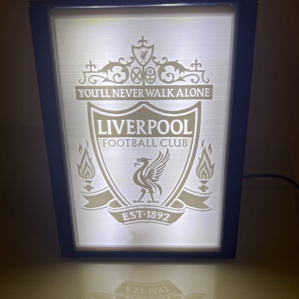 Liverpool football club emblem lithophane 3D printed