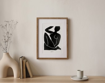 Femme nue à l’encre noire