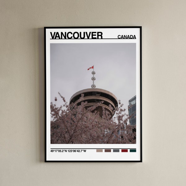 Digital Wall Print, Vancouver Print, Vancouver Poster, Vancouver Wall Print, Vancouver Photo, Vancouver Poster Print, CANADA