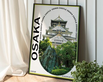 Digitaler Wanddruck, Schloss Osaka Poster, Schloss Osaka Poster, Schloss Osaka Poster, Schloss Osaka Druck, Schloss Osaka Japan Poster