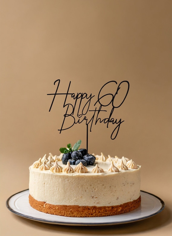 Happy Birthday Cake Topper Aus Holz – Personalisierte Torten-Deko Für Kinder & Erwachsene