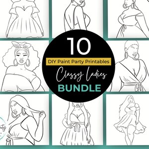 Adult Paint Party Printable Bundle| DIY Paint Party Printable ...