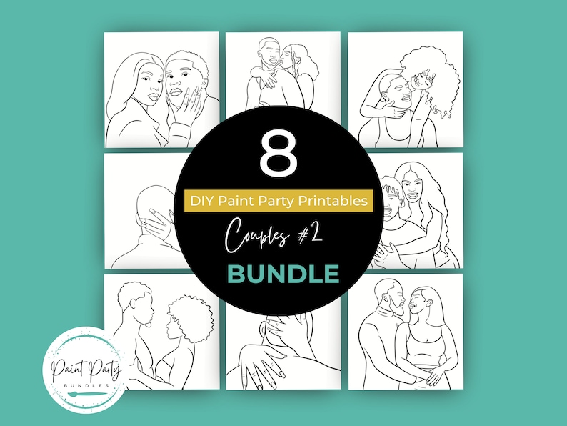 Adult Paint Party Printable Bundle DIY Paint Party Printable Printable ...