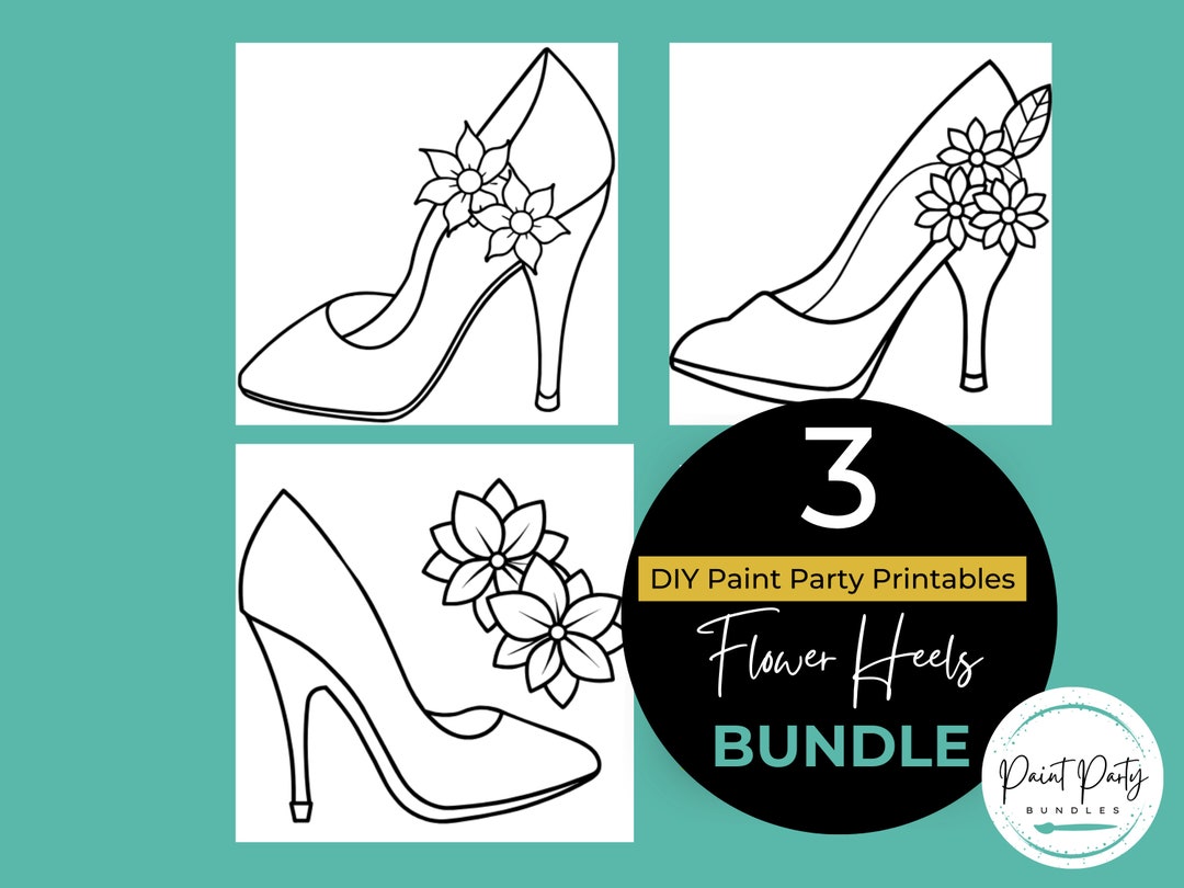 Adult Paint & Sip Party Printable Bundle DIY Painting Parties