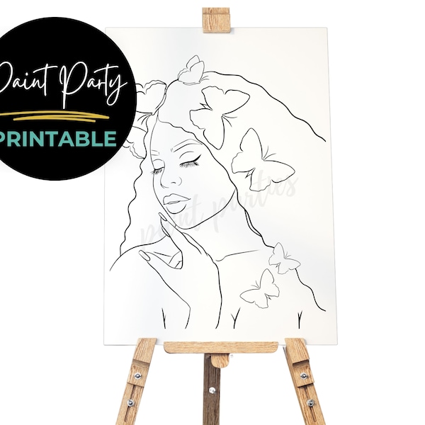 Predrawn Canvas for Painting for Adults - Etsy